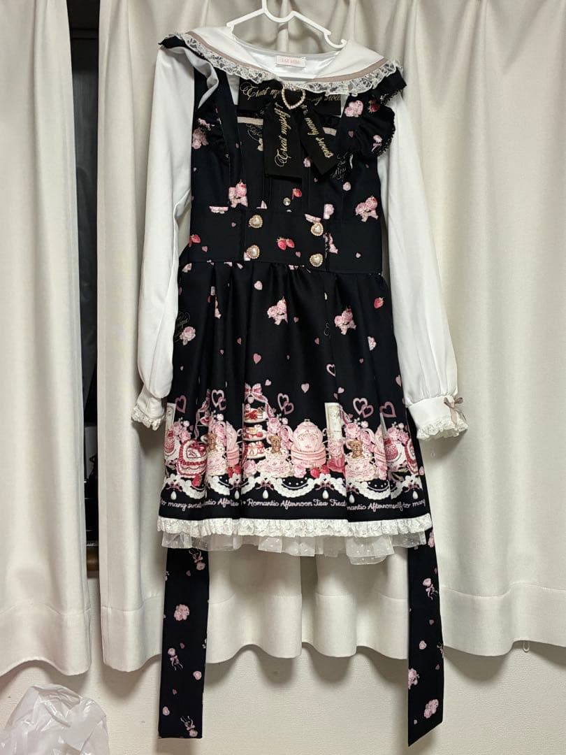 LIZLISAMany Hearts Afternoonteafea柄ワンピース