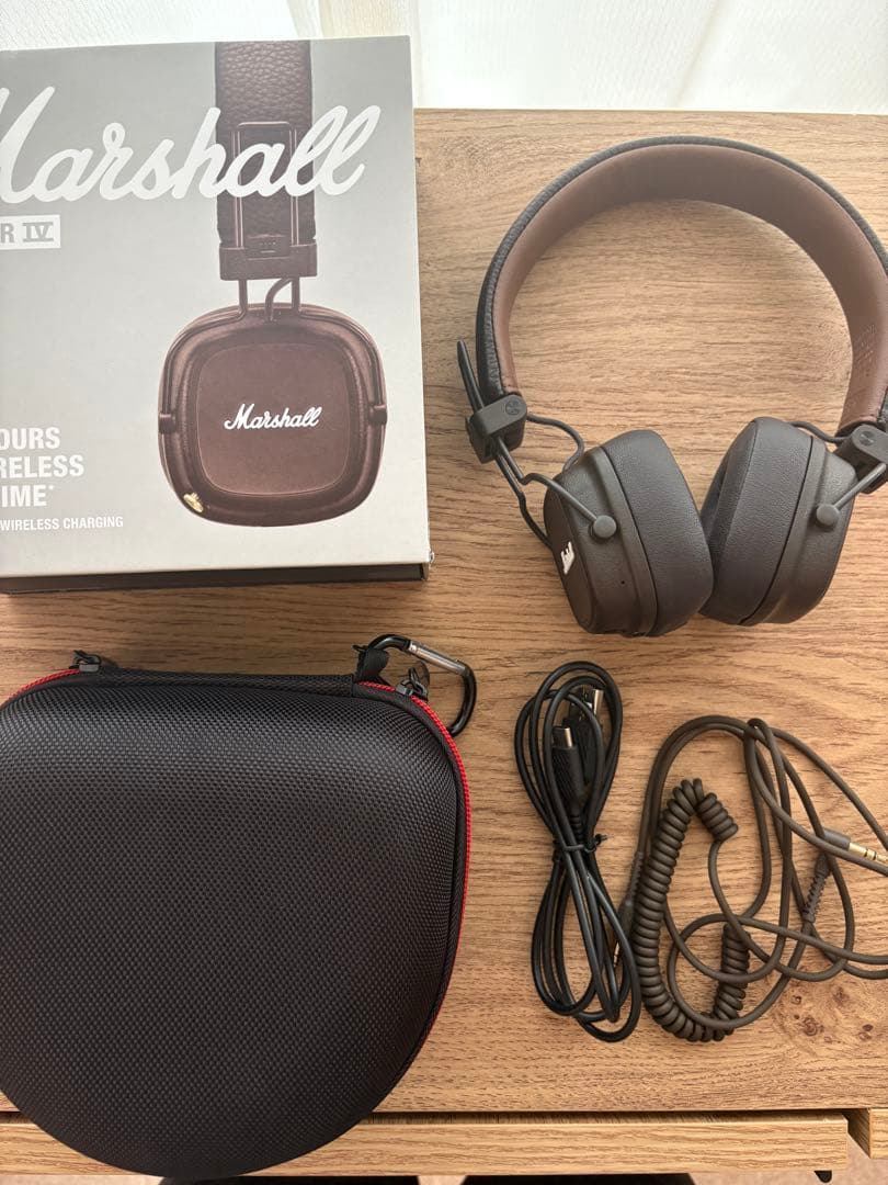【美品】Marshall Major IV ワイヤレスヘッドホン ブラウン