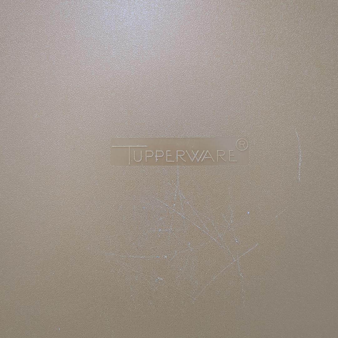 【4個セット】タッパーウェア　ロングスーパーケース　ブラウン　人気色