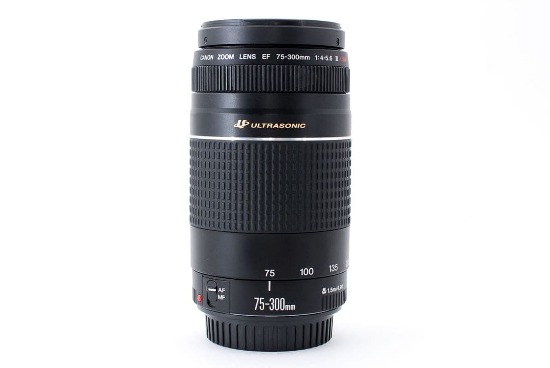 望遠レンズ/フード付/CANON EF 75-300mm F4-5.6 III