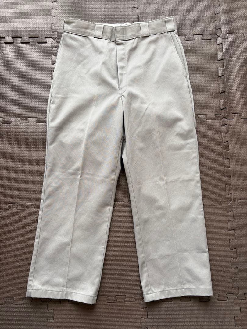 80s Dickies 874 USA製 ライトグレーチビタグ W32