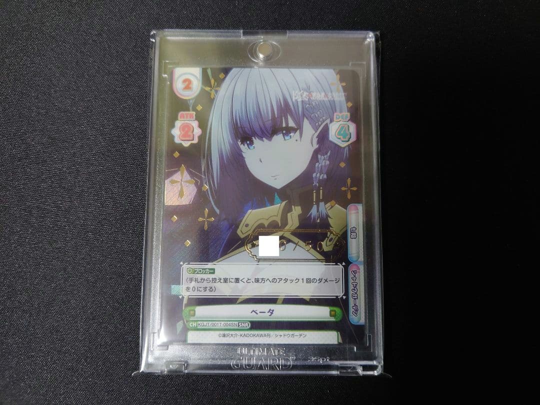 reバース　影の実力者になりたくて！　ベータ　シリアル　SNR