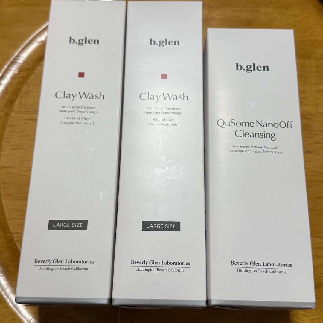 b.glen Clay Wash & QuSome Cleansing3点セット