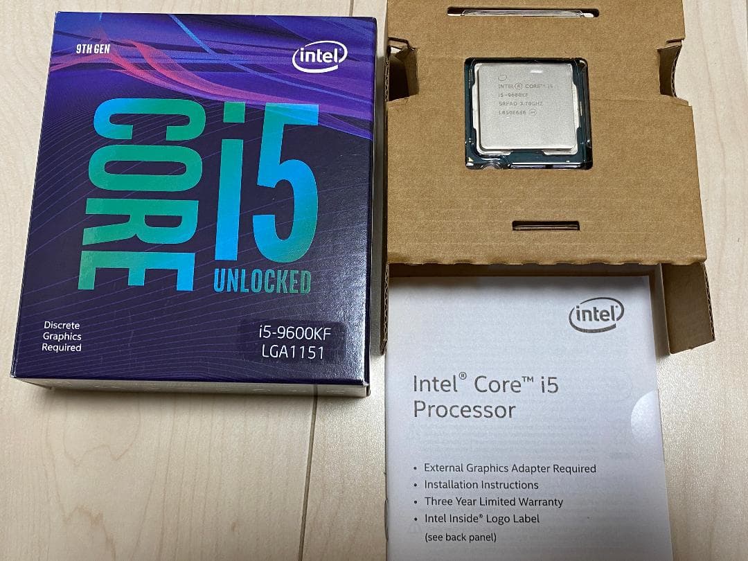 Core i5 9600KF 3.7GHz 第9世代 Coffee Lake