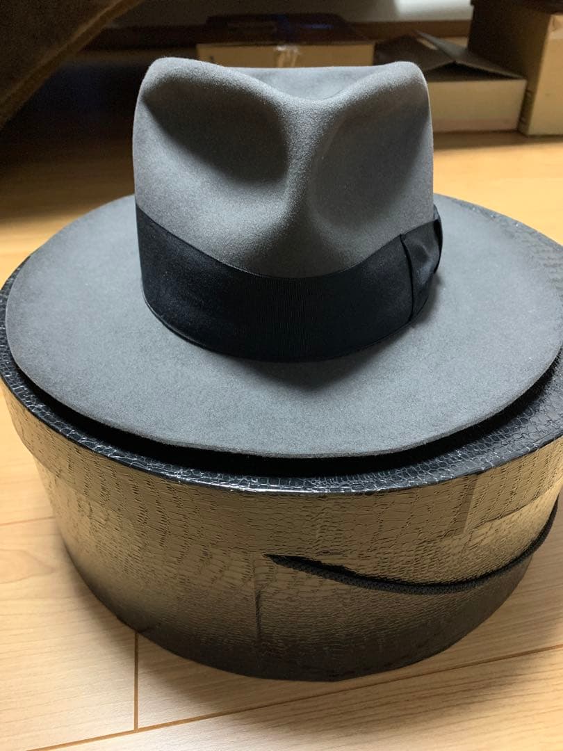 グラッドハンド　fat hatter ビーバー　58cm グレー
