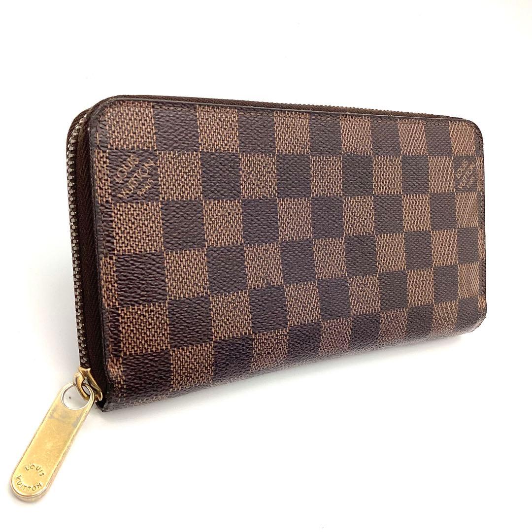 ルイヴィトン　ダミエ柄　ジッピーウォレット　正規品　メンズ　レディース