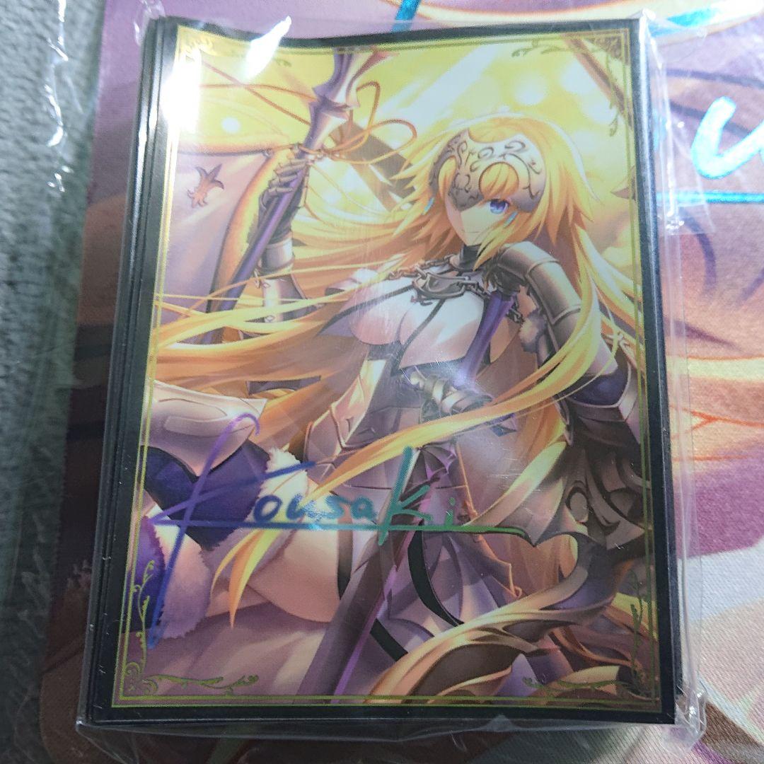 α1 FGO サイン&光崎 ジャンヌダルク デッキケース&スリーブ&プレイマット