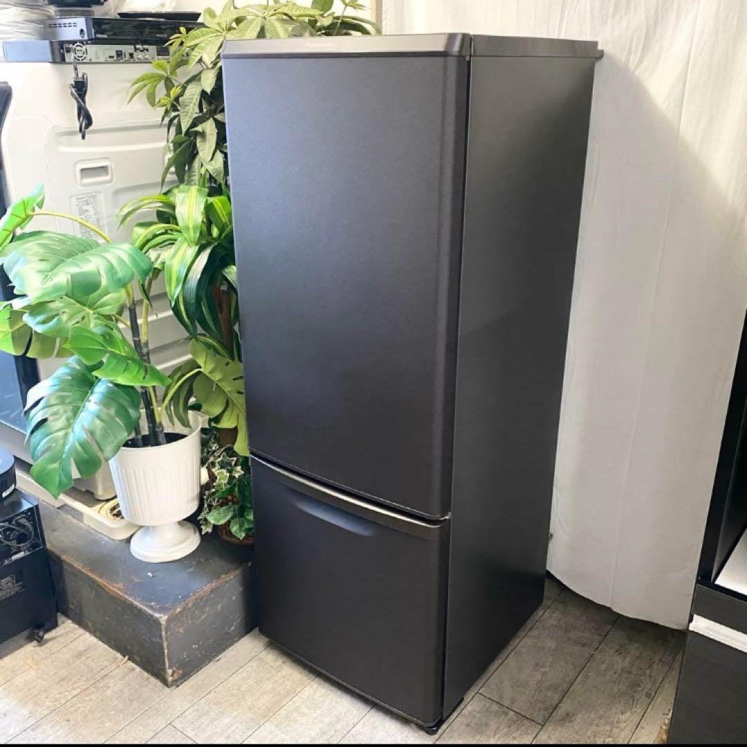回収込み☆マットダークブラウン冷蔵庫　LED光庫内Panasonic社　168L