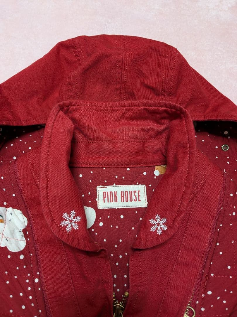 ピンクハウス レア 90年代 大人気 雪だるまくま ブルゾン 赤色 ヴィンテージ