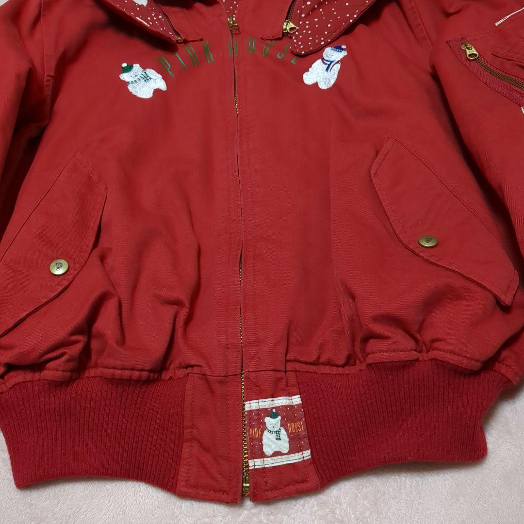 ピンクハウス レア 90年代 大人気 雪だるまくま ブルゾン 赤色 ヴィンテージ
