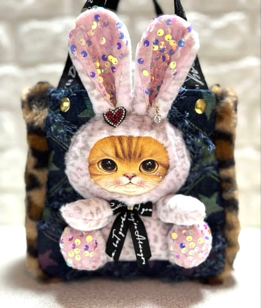 あ*き様 コヤンイサムチョン　ハンドメイド　ミニファートートバッグ　ヒョウ柄ファ