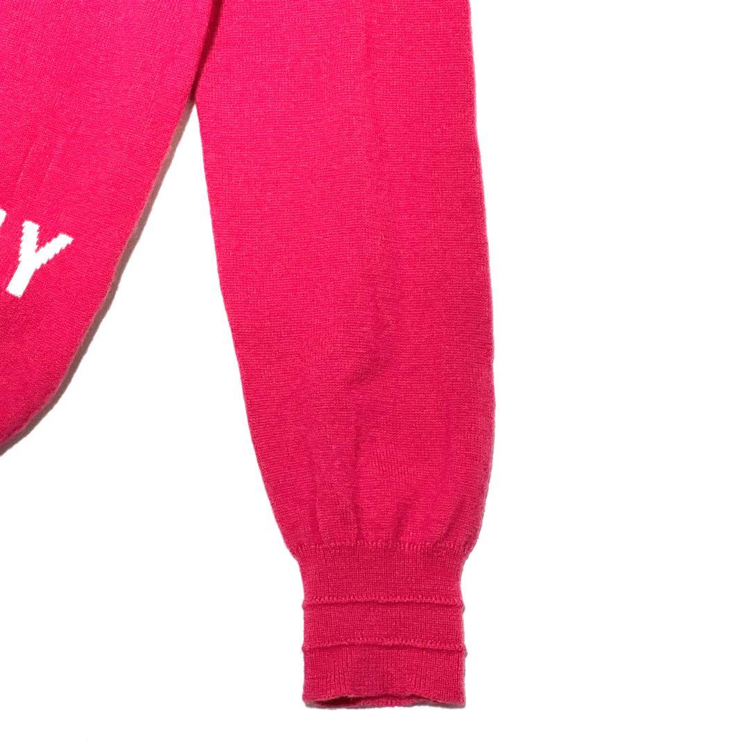 クリームさん専用パーリーゲイツ　ウールセーター　ピンク　ロゴ入り　サイズ1