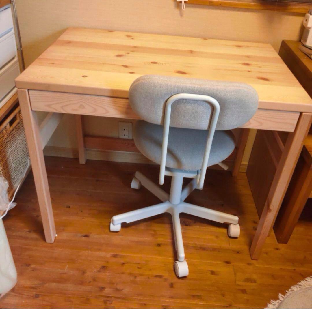 無印良品 パイン材デスク 引き出し付き