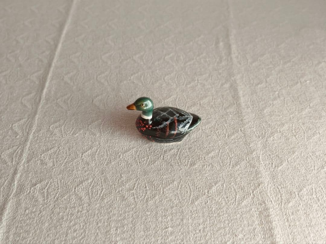 【まーちゃんさま】vintage pot ❀ みどりの鳥 miniテリーヌポット