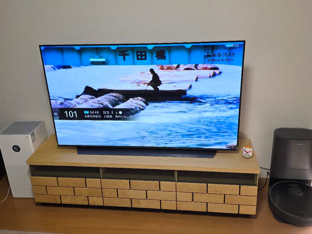 ナチュラルウッド テレビ台 ブロックデザイン