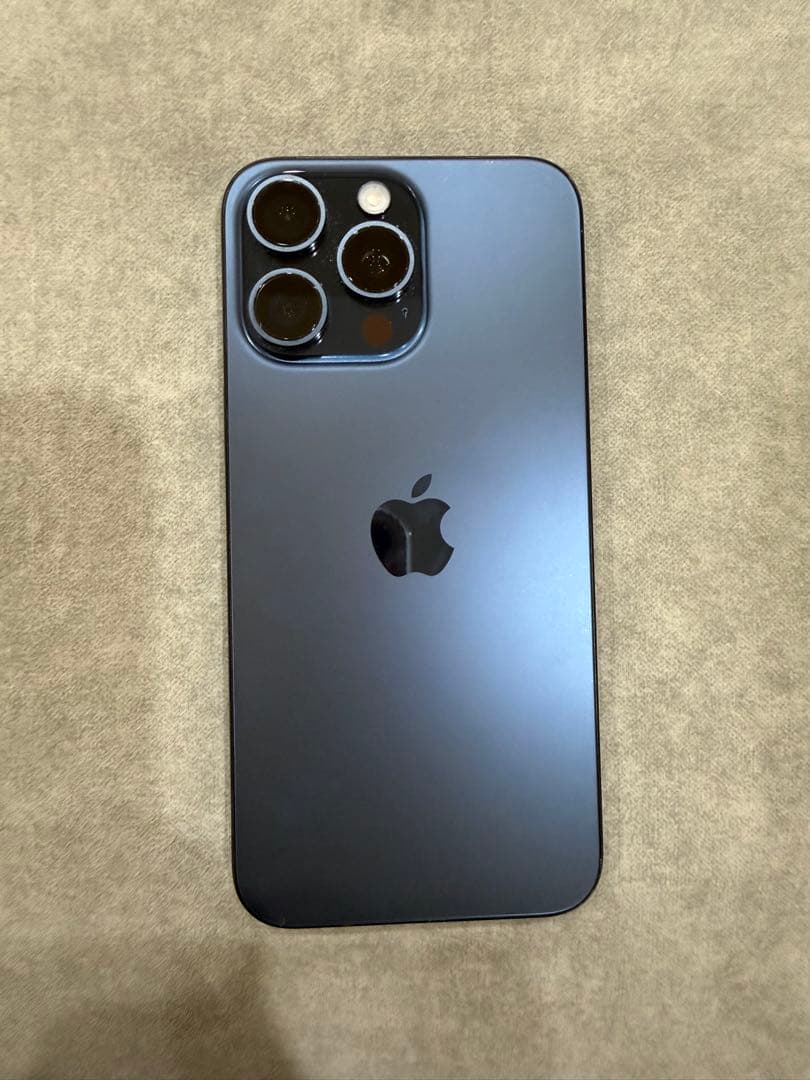 iPhone15promax 1TB Apple care + ブルーチタニウム