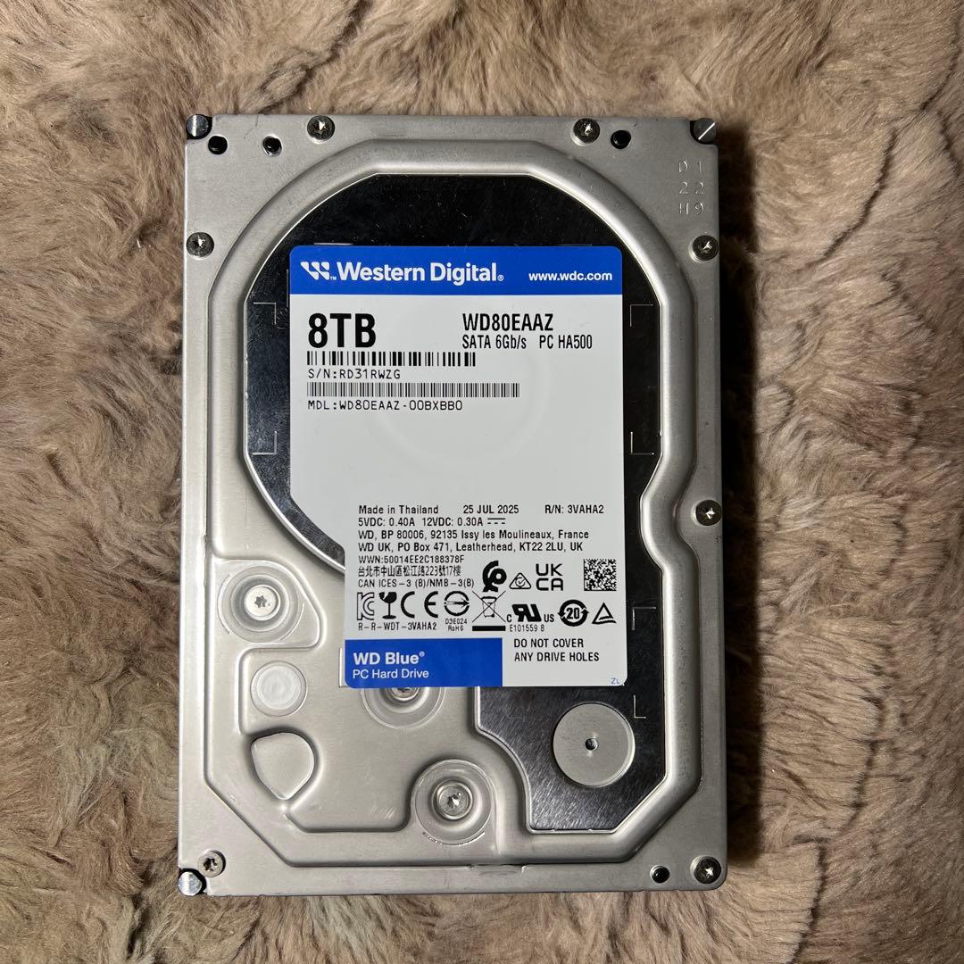 ジャンク品 Western Digital 8TB WD80EAAZ