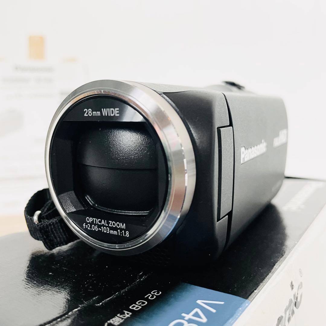 【美品】Panasonic HC-V480MS フルHDビデオカメラ ブラック