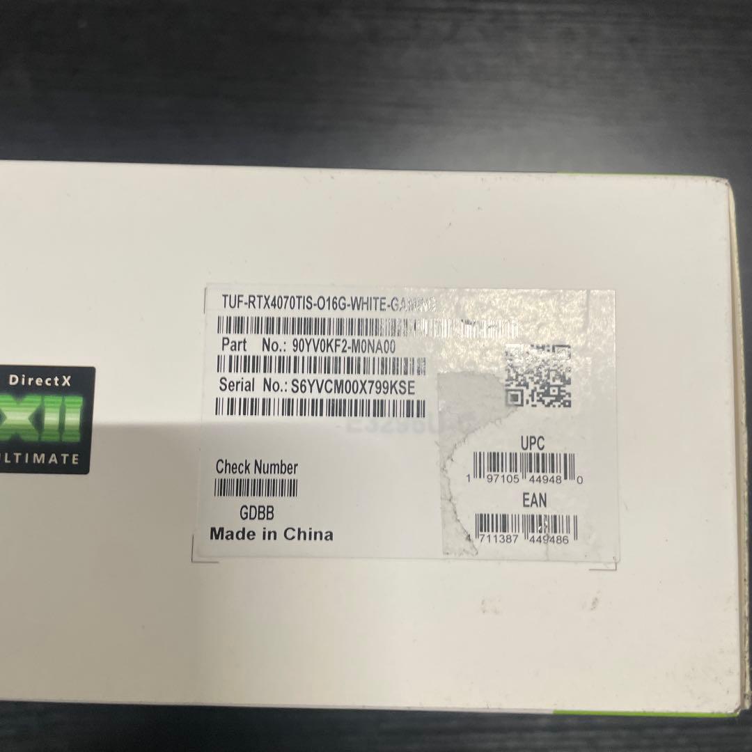 新品、ASUS Gaming GeForce RTX 4070 TiSUPER