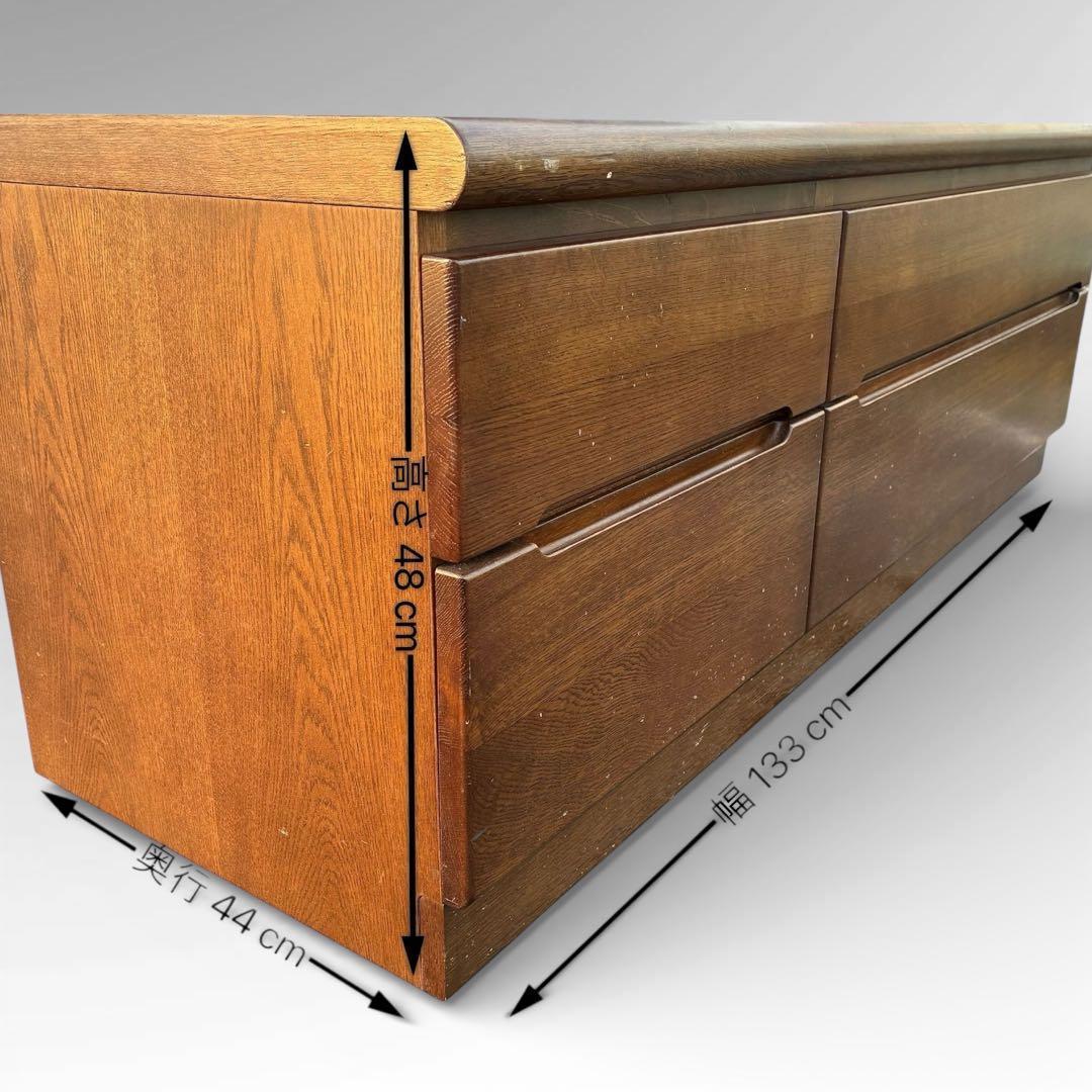 【訳アリ】　カリモク チェスト 2段4杯　木製 タンス テレビボード 国産家具