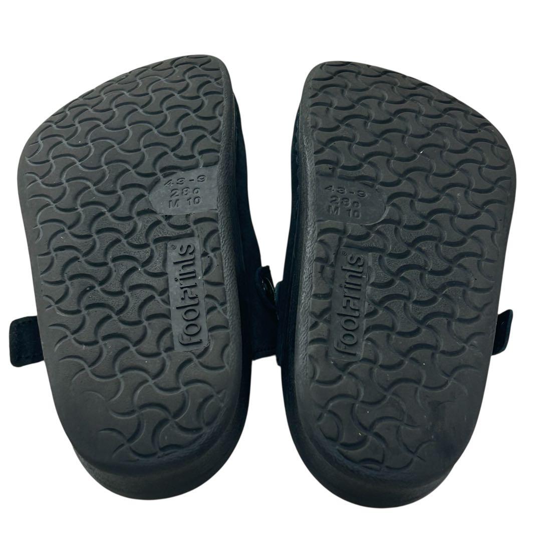 美品 ビルケンシュトックフットプリンツ スエードクロッグ ブラック 28cm