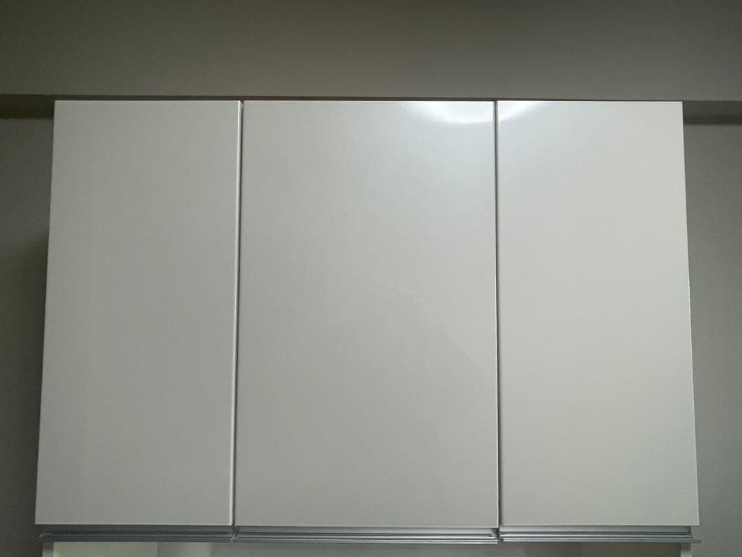 【超美品・取説あり】パモウナ ホワイト食器棚・キッチンカウンター 幅100cm