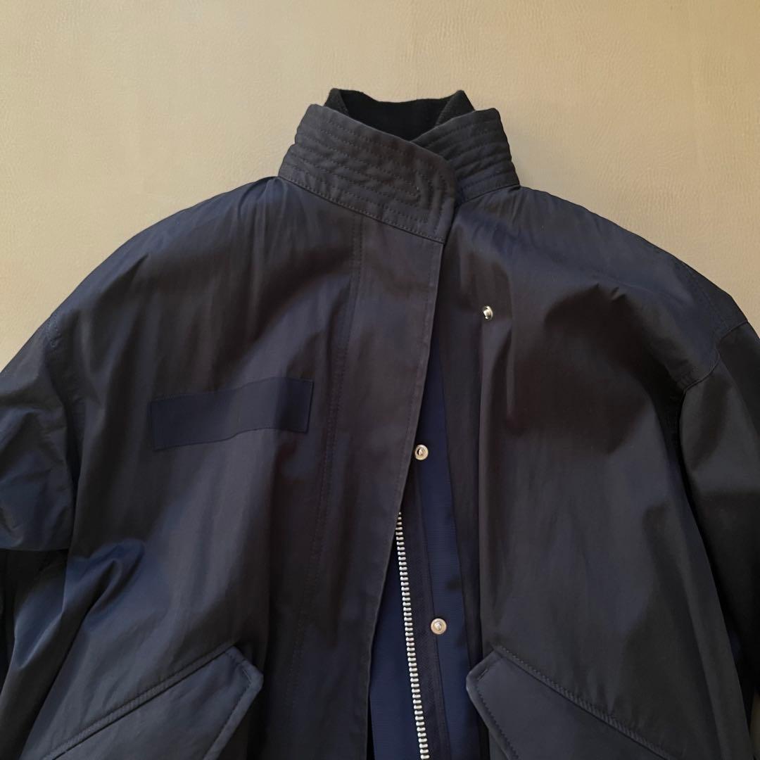 ひ*た様 希少 sacai ma-1 モッズコート ドッキングコート size1
