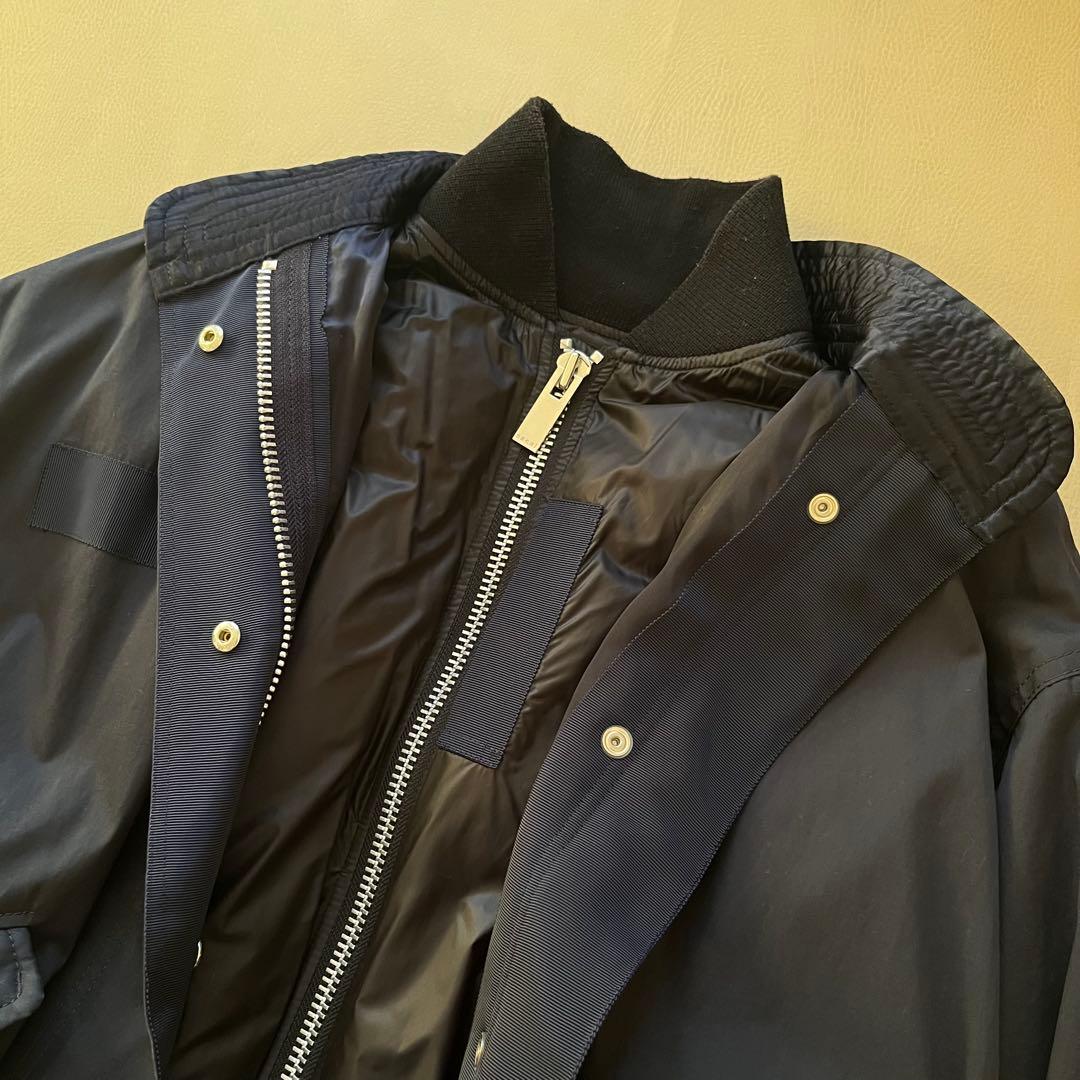 ひ*た様 希少 sacai ma-1 モッズコート ドッキングコート size1