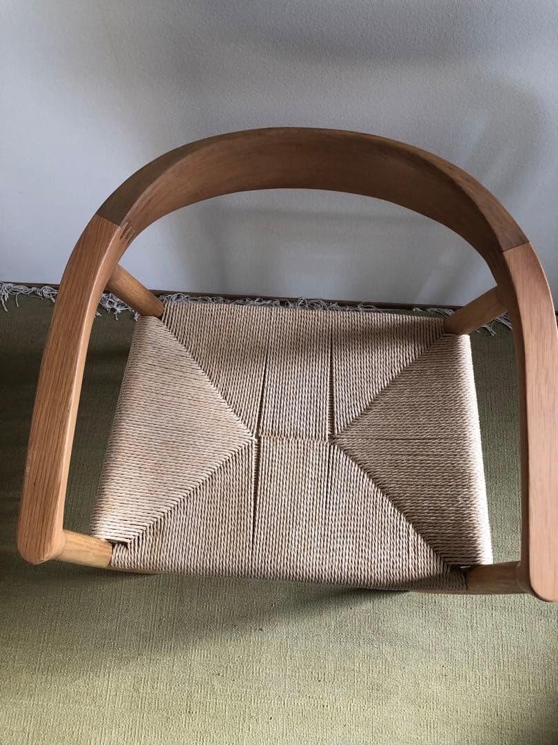 無印良品 MUJI オーク材 ペーパーコード アームチェア　肘掛け