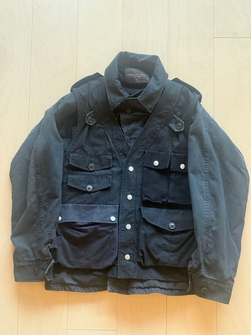 レア UNDERCOVER 解体レイヤードアーミーブルゾン アンダーカバー