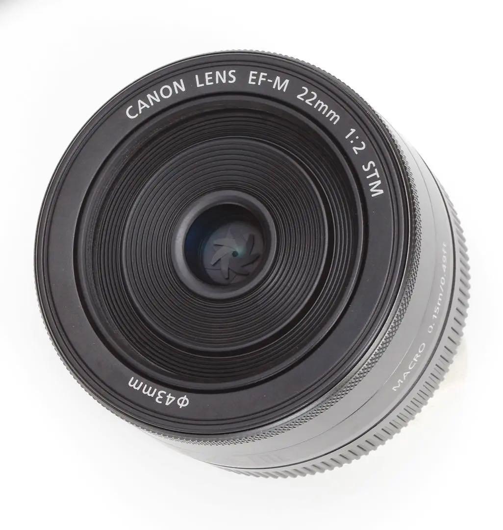 【美品】 Canon レンズ EF-M 22mm F2 STM　ブラック