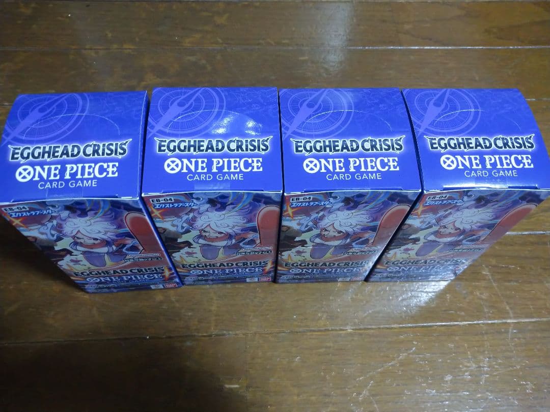 ワンピース カードゲーム エッグヘッドクライシス未開封シール付き4box