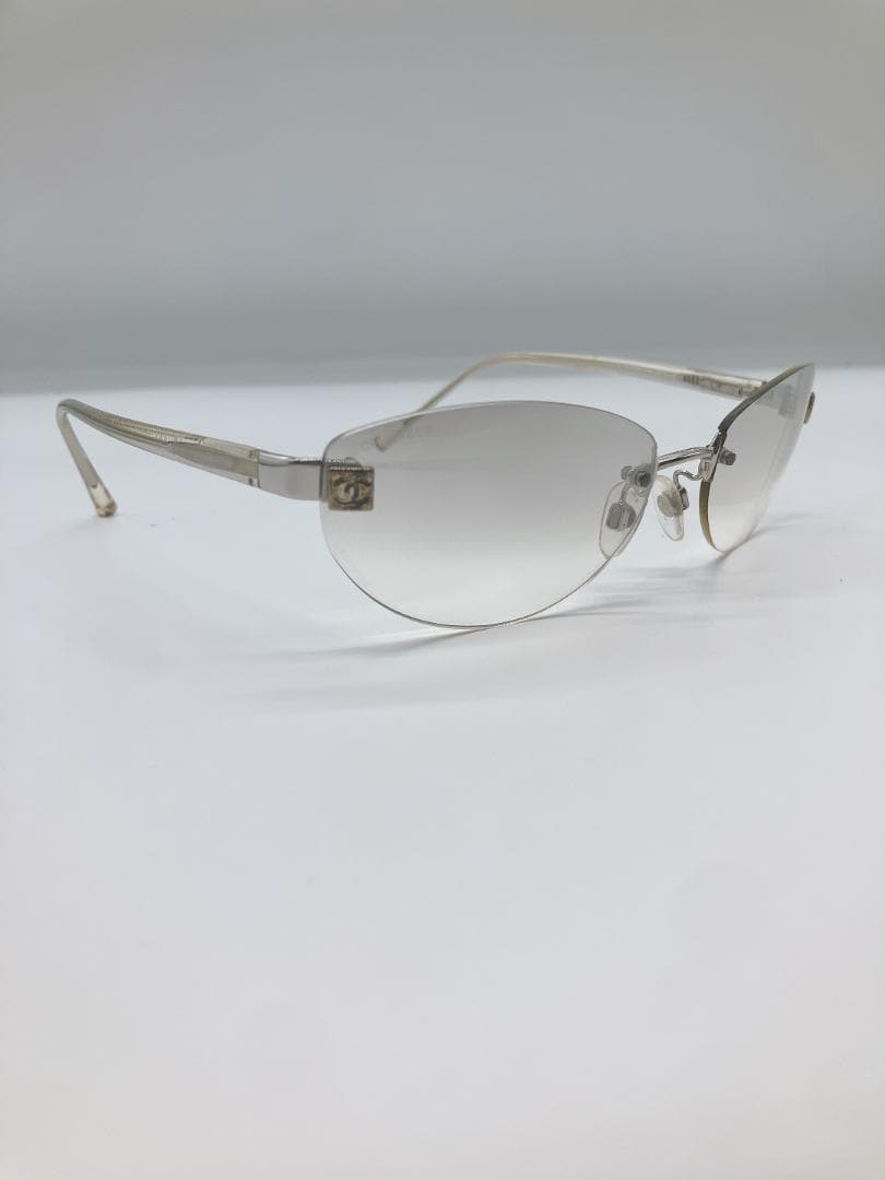 CHANEL 4049 ココマーク サングラス メガネ クリアアイボリー系