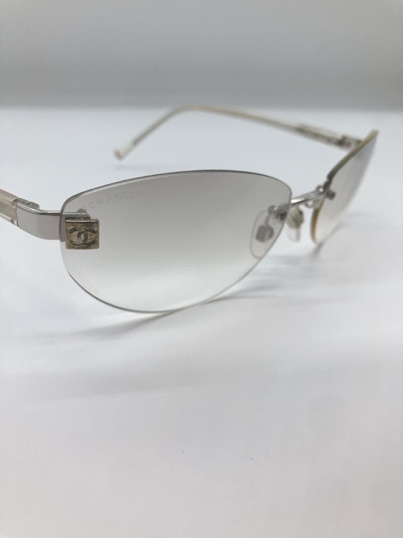 CHANEL 4049 ココマーク サングラス メガネ クリアアイボリー系