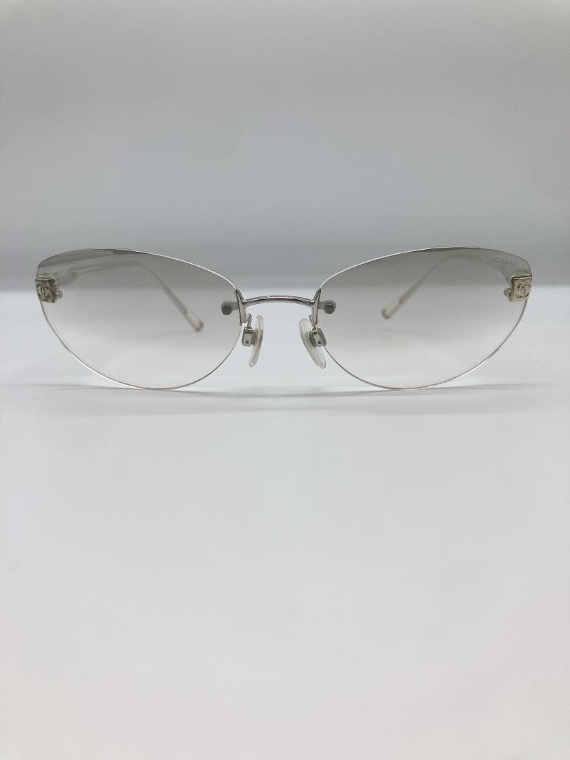 CHANEL 4049 ココマーク サングラス メガネ クリアアイボリー系