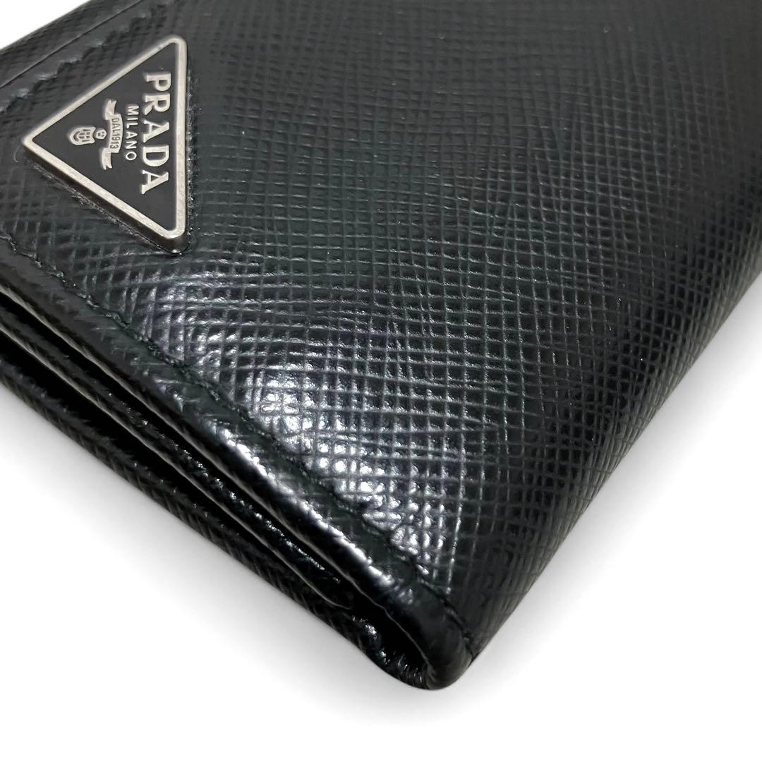 syunki 様PRADA プラダ サフィアーノレザー 6連キーケース ブラック
