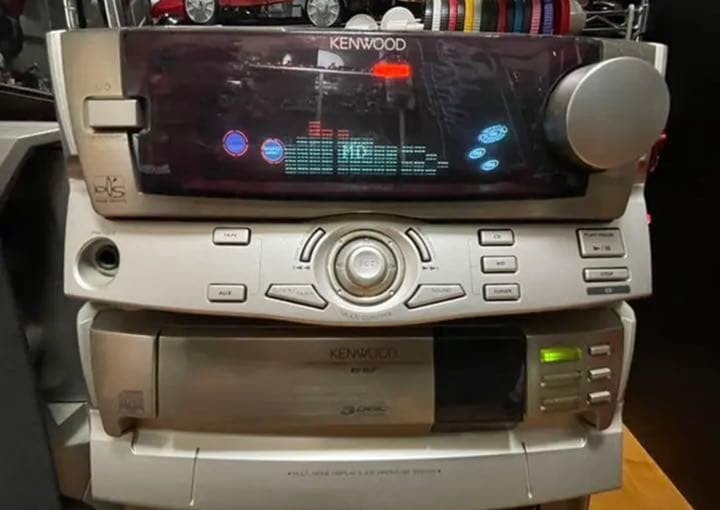懐かしい レトロ 昭和 KENWOODステレオ MD ラジオ 古い