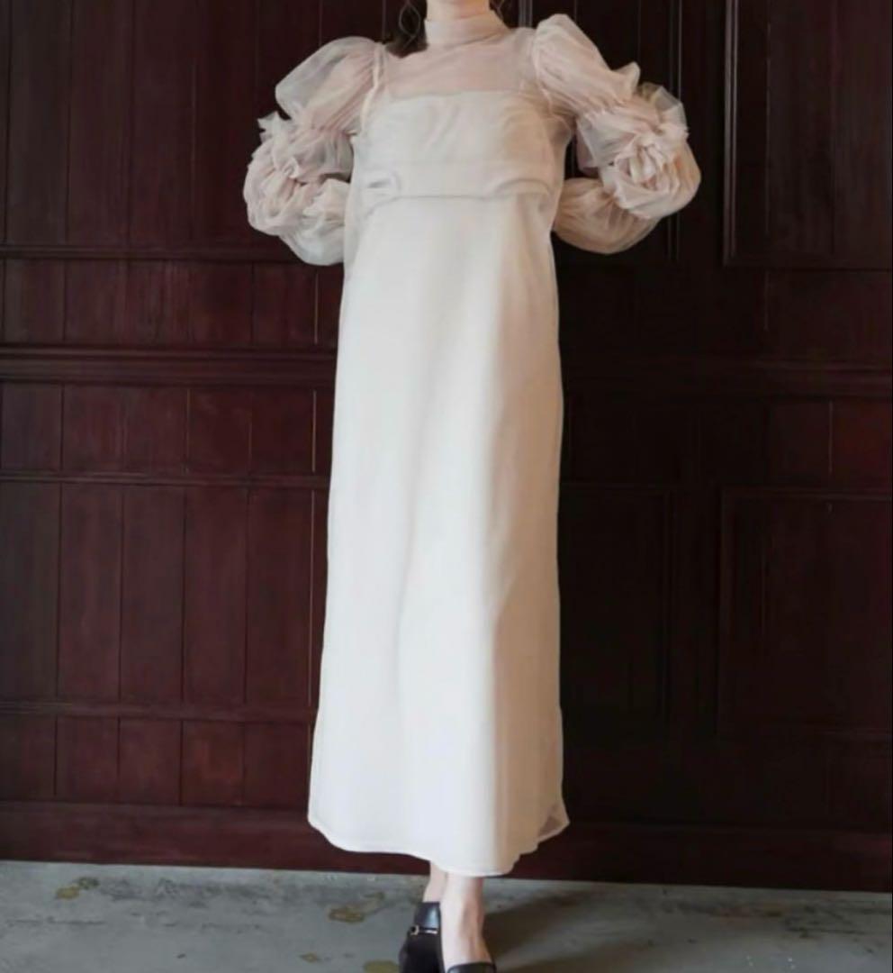 Acka　tulle sheer one-piece