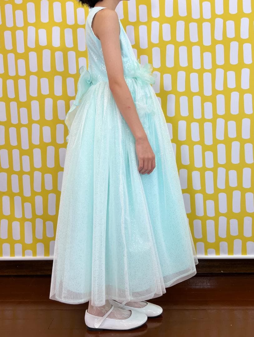 DRESCCO ミントグリーン ドレス・シューズ・ヘッドドレス セット