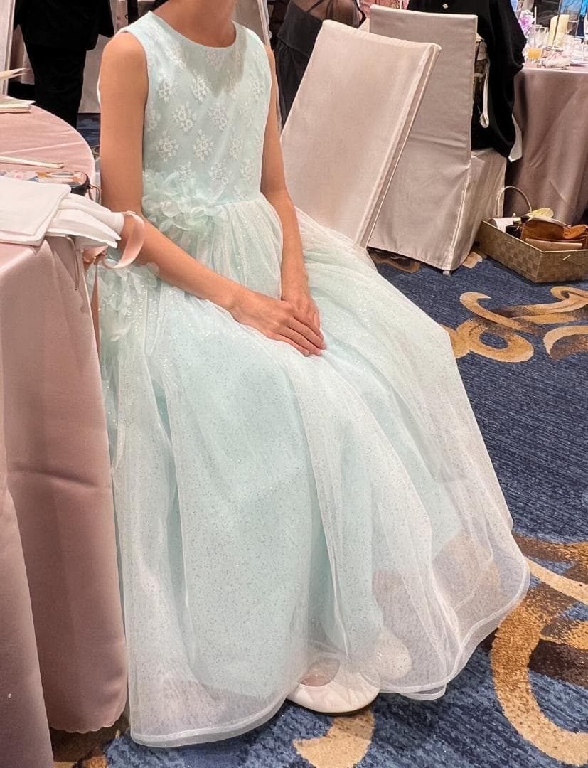 DRESCCO ミントグリーン ドレス・シューズ・ヘッドドレス セット