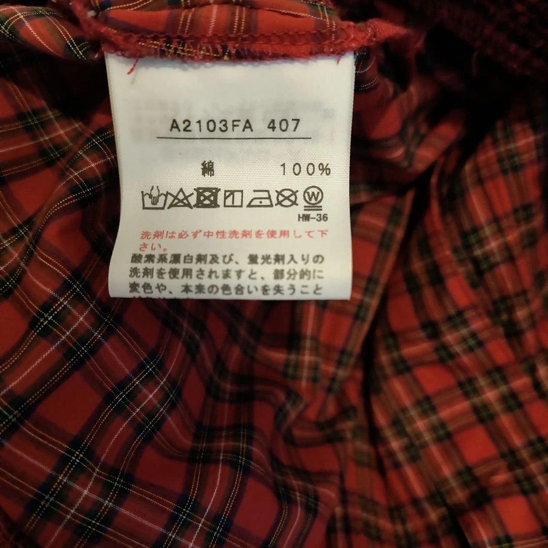 ピンクハウス半袖タータンチェックフード付きワンピース（未使用に近い）