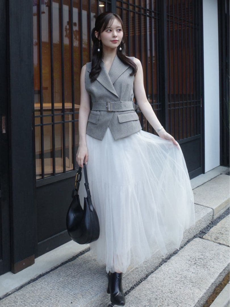 新品未使用✨タグ付き　FRAY I.D⭐ベルト付きジレ サイズ0