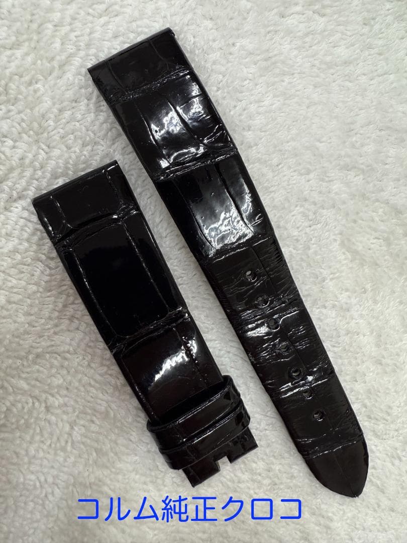 クロコ ベルト コルム 純正 18mm CORUM