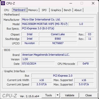 マザーボード MSI MAG B560M MORTAR WIFI