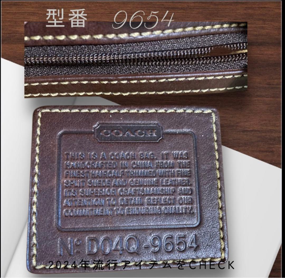 【極美品・希少】COACH コーチ ハラコ レオパード ショルダーバッグ
