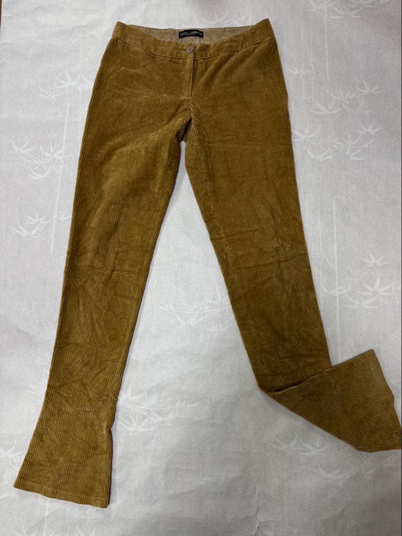 dolce&gabbana ベロア フレアパンツ　38