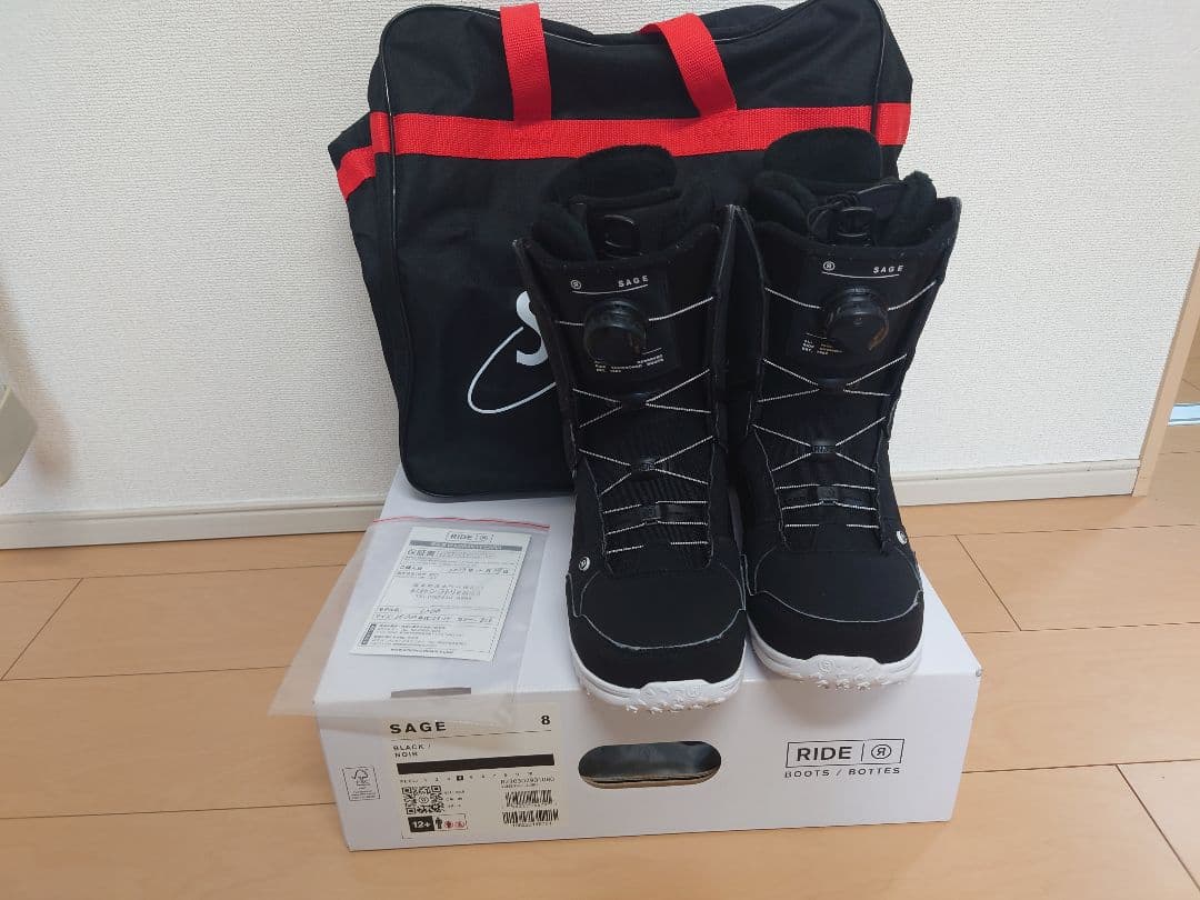 RIDE スノーボード ブーツ SAGE BLACK 25cm 23-24モデル