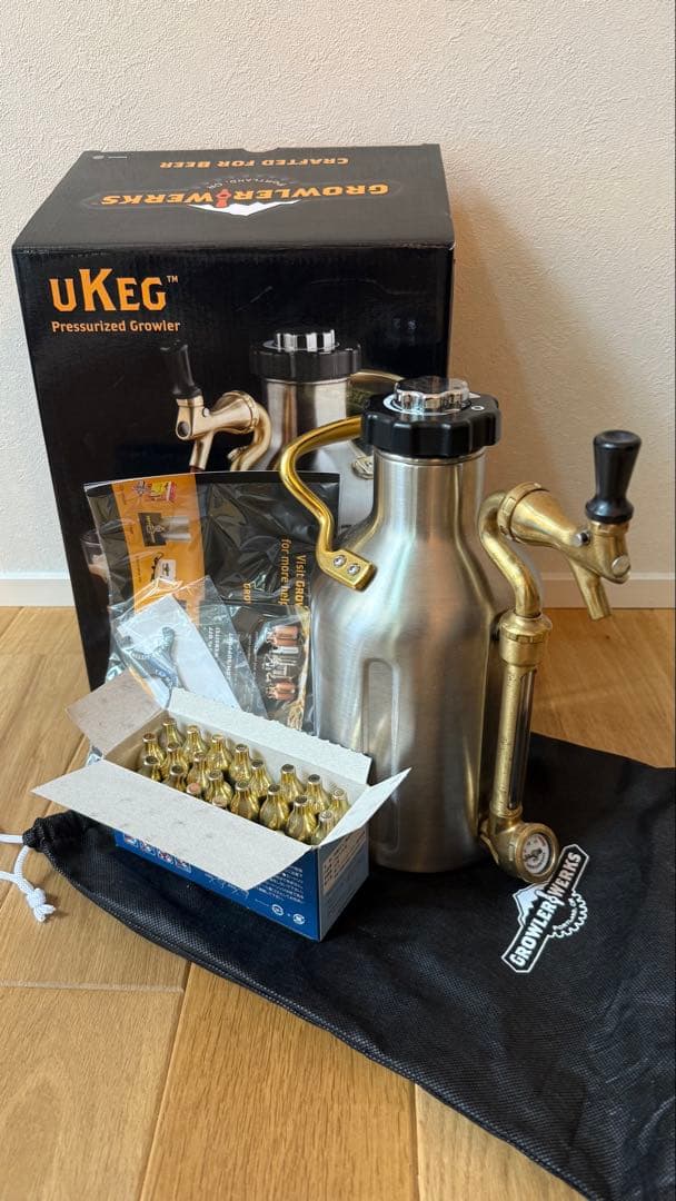 【美品】GROWRERWEREKS UKEG64 グロウラー ステンレス