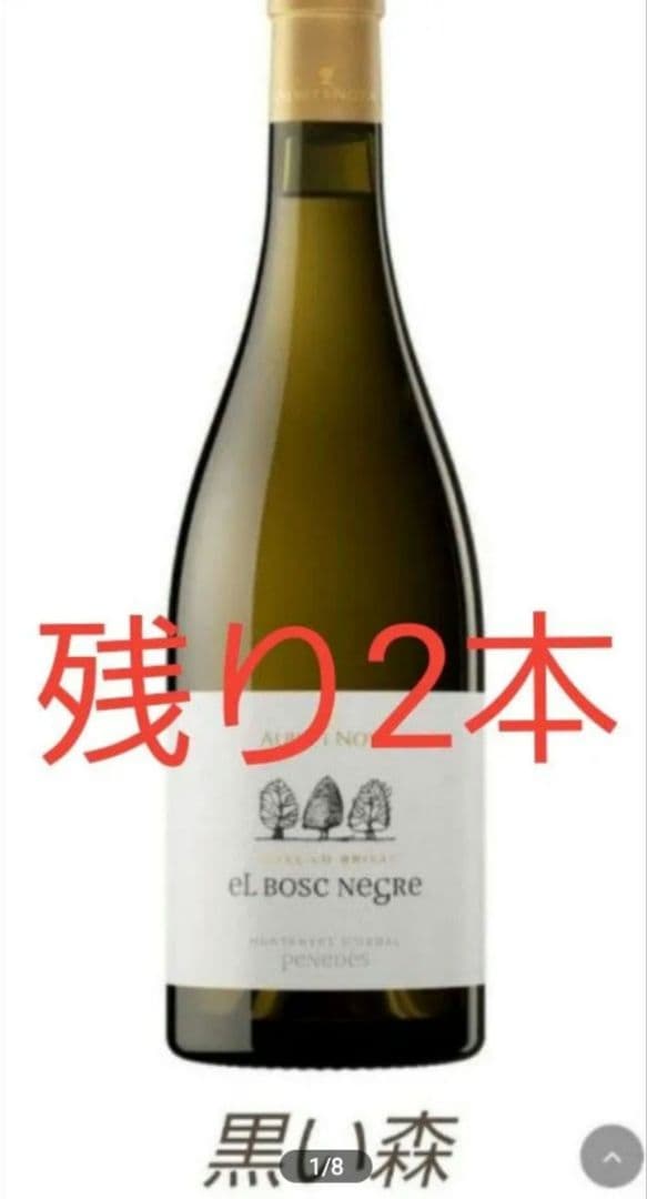 2本　白ワイン　アルベット・イ・ノヤ・エル・ボスク・ネグレ 750ml×1本