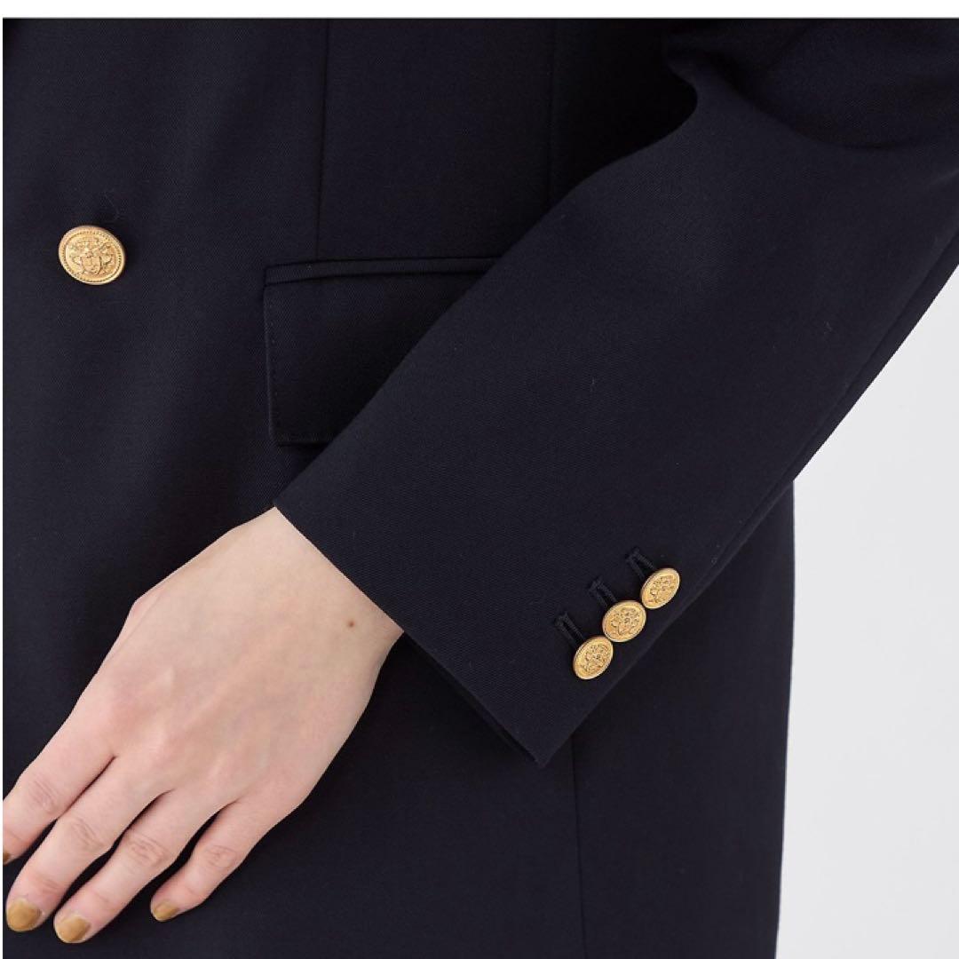 25ss 極美✨マカフィー ウールギャバジンダブルブレストジャケットネイビー36